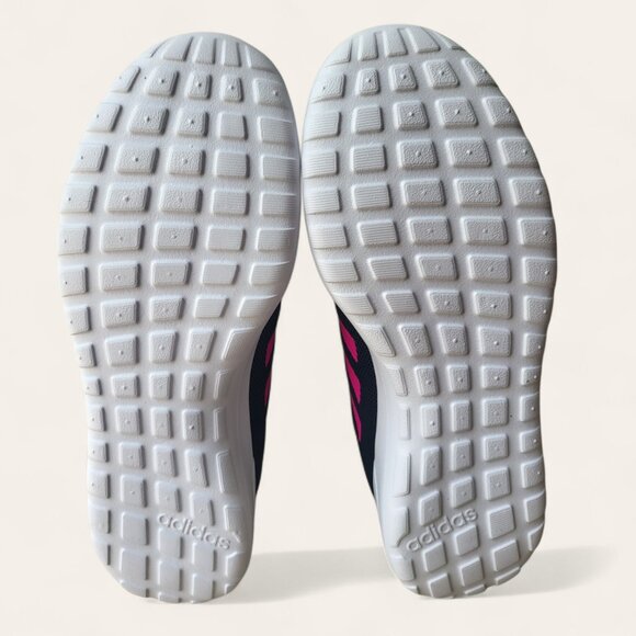 Adidas Lite Racer CLN Cloudfoam Running Shoes Navy Blue Pink Womens 6 NEW - Picture 11 of 12